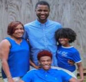 Picture of Jamie Morant, her husband Tee Morant, son Ja Morant and daughter Teniya Mora